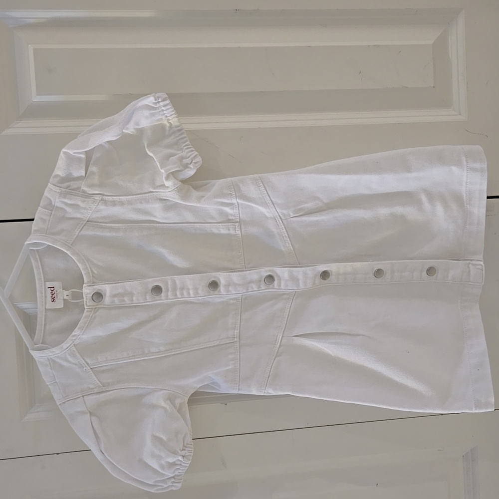 Seed heritage white jean dress